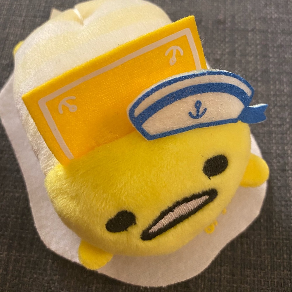 GUDETAMA Marine Sailor Egg Sanrio Plush Toy Beanie Nautical Japan Anime Manga xo